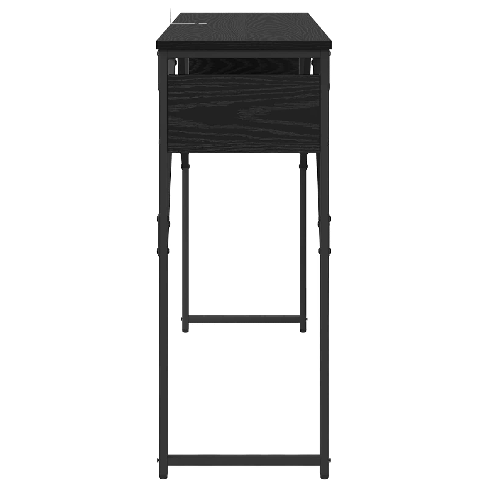 vidaXL StolikKonsolowy Czarny Dąb 105x30x75cm Materiał drewnopochodny