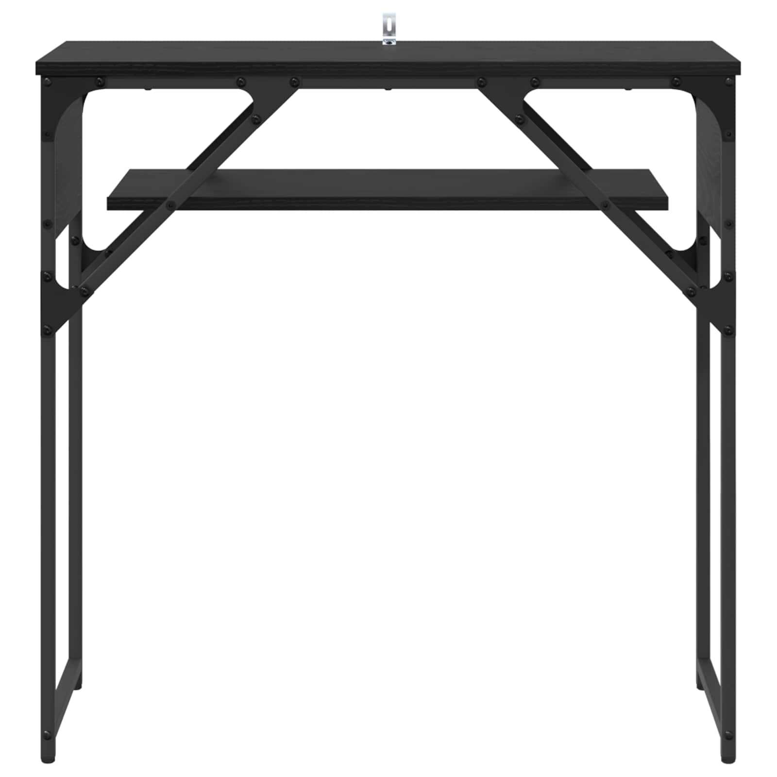vidaXL StolikKonsolowy Czarny Dąb 75x30x75cm Materiał drewnopochodny