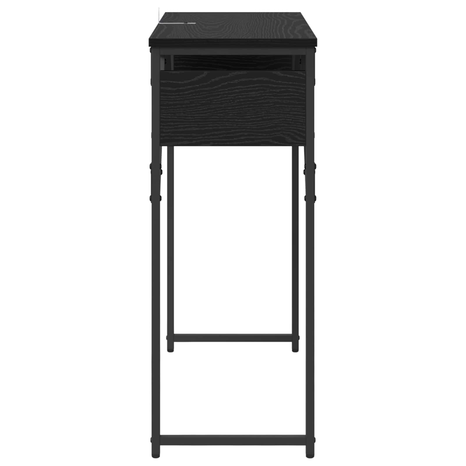 vidaXL StolikKonsolowy Czarny Dąb 75x30x75cm Materiał drewnopochodny