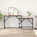 vidaXL Konsola 2 pcs Stare drewno 100 x 28 x 75 cm