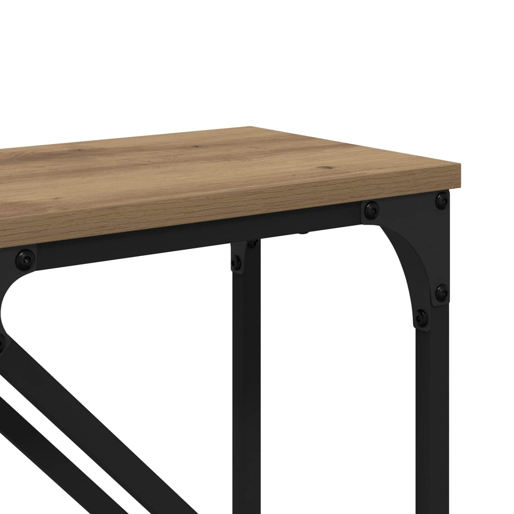 vidaXL Konsola 2 pcs Dąb rzemieślniczy 100 x 28 x 75 cm
