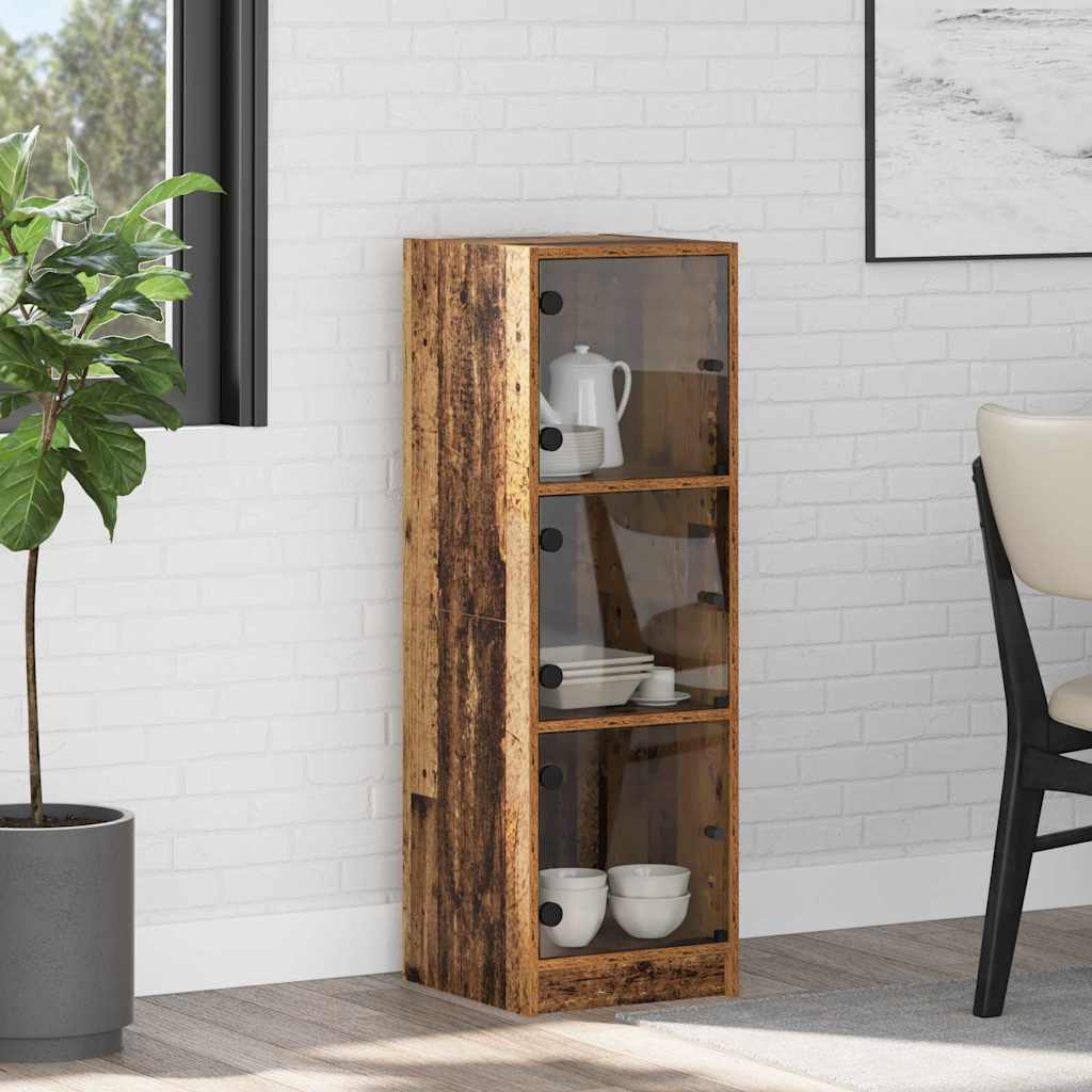 vidaXL Highboard Stare drewno 35 x 37 x 109 cm Materiał drewnopochodny
