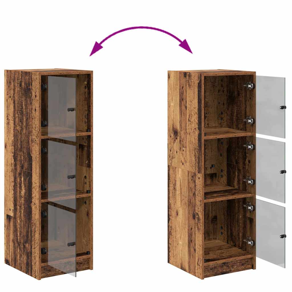 vidaXL Highboard Stare drewno 35 x 37 x 109 cm Materiał drewnopochodny