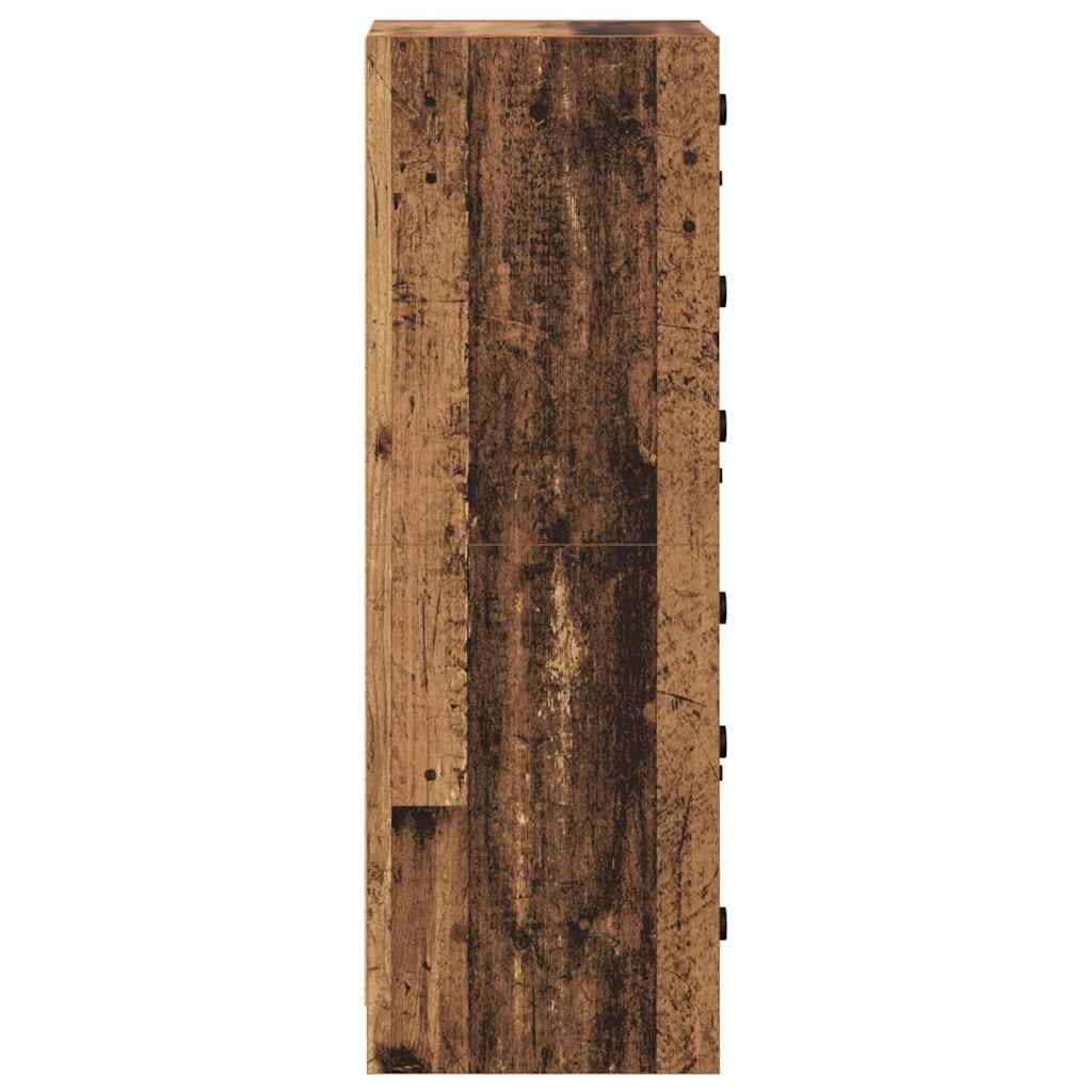 vidaXL Highboard Stare drewno 35 x 37 x 109 cm Materiał drewnopochodny