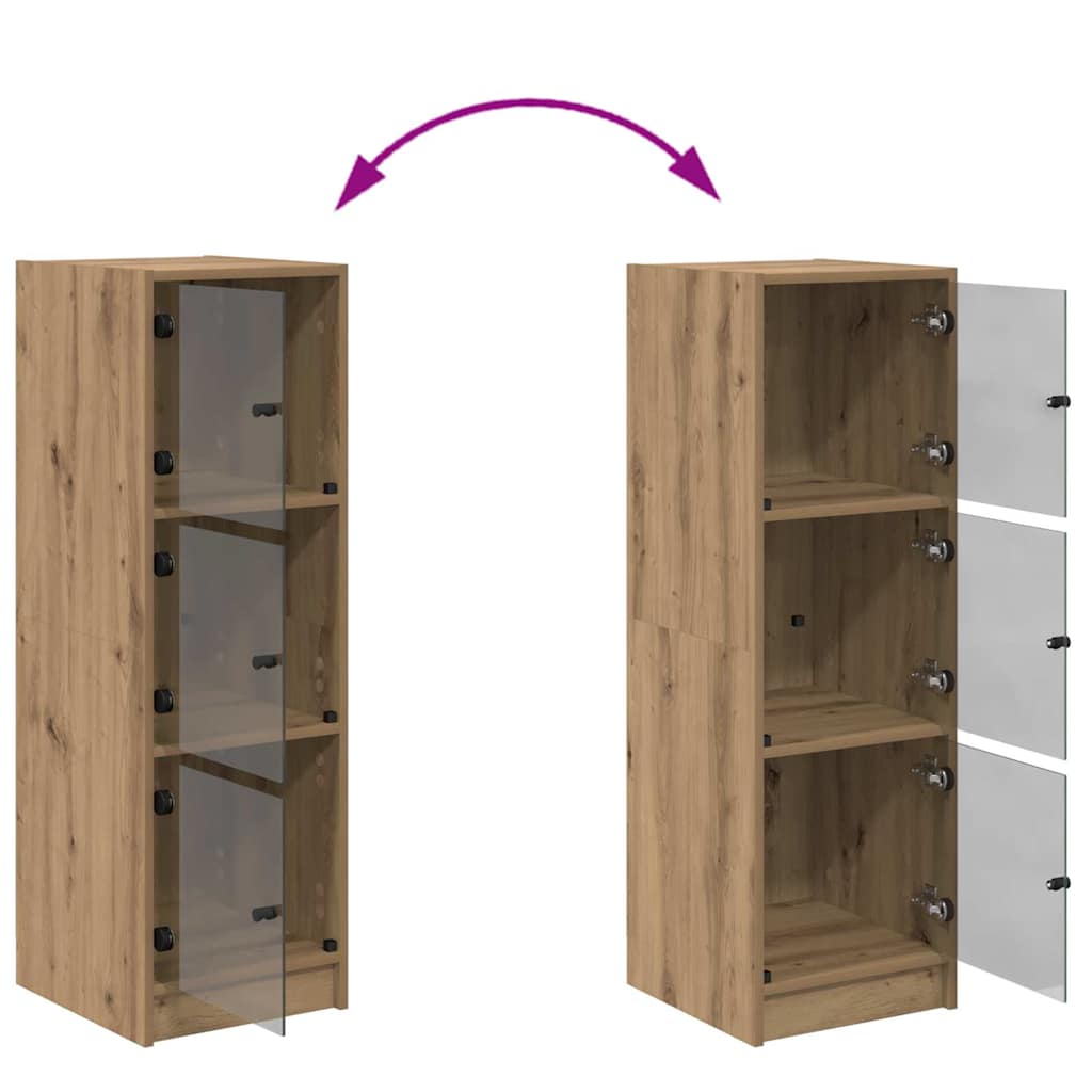 vidaXL Highboard Dąb rzemieślniczy 35 x 37 x 109 cm