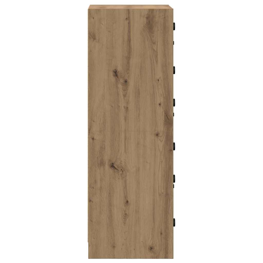 vidaXL Highboard Dąb rzemieślniczy 35 x 37 x 109 cm
