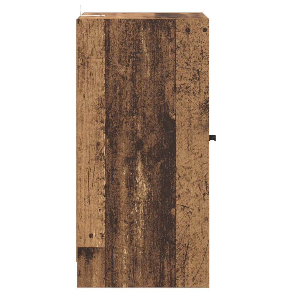 vidaXL Bufet Stare drewno 35 x 37 x 76 cm Materiał drewnopochodny
