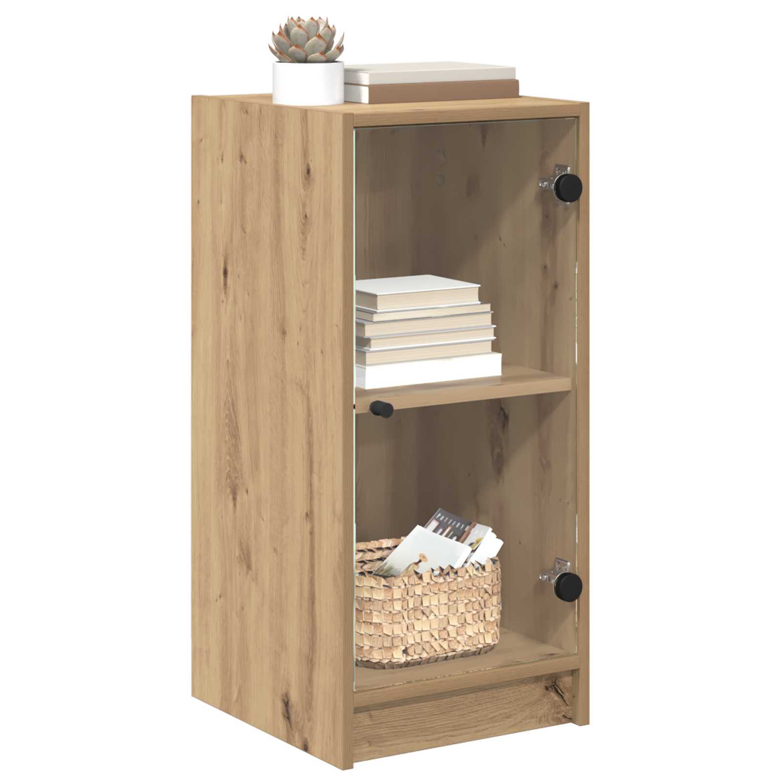 vidaXL Bufet dąb artisan 35 x 37 x 76 cm Materiał drewnopochodny