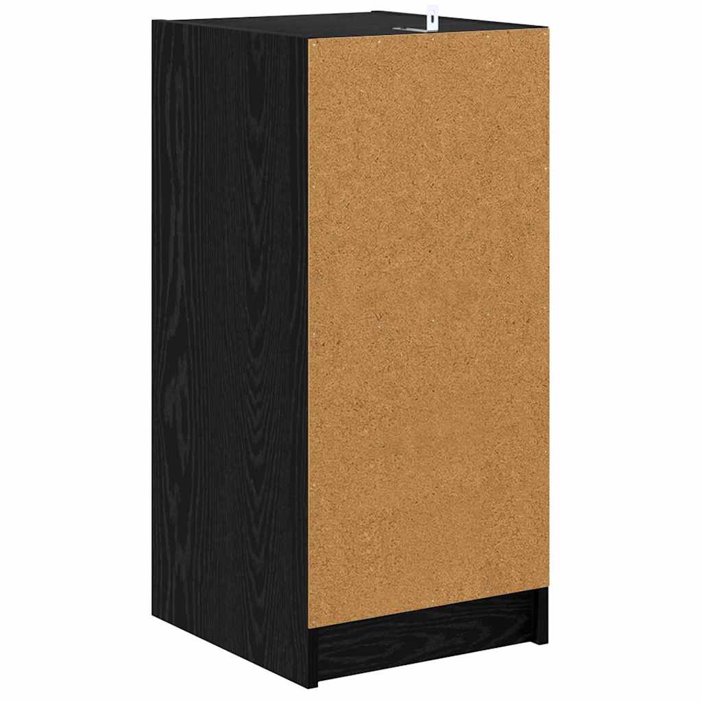 vidaXL Bufet Czarny dąb 35 x 37 x 76 cm Materiał drewnopochodny