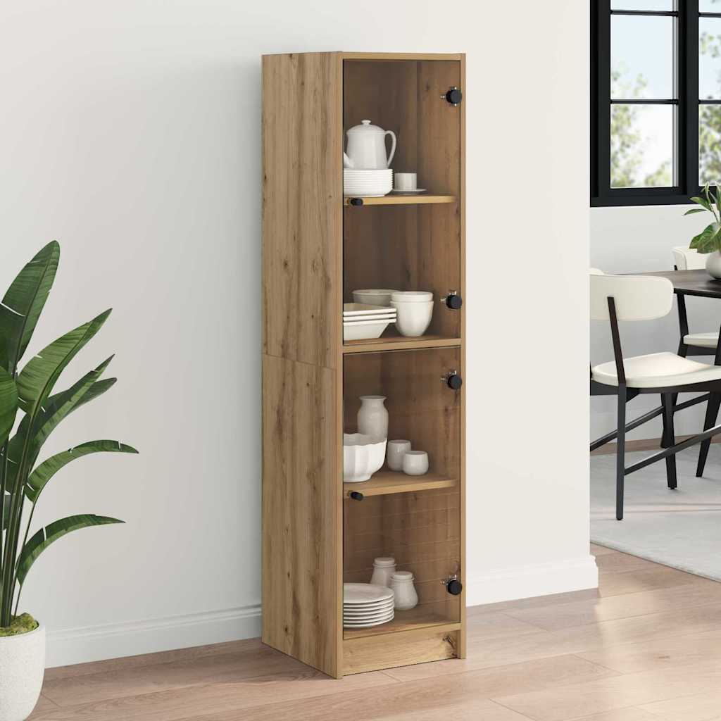vidaXL Highboard Dąb rzemieślniczy 35 x 37 x 142 cm