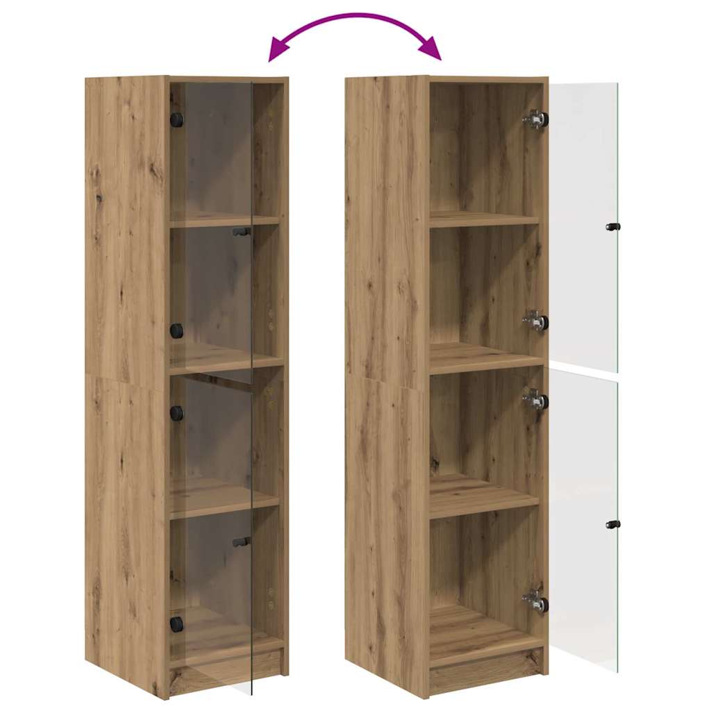vidaXL Highboard Dąb rzemieślniczy 35 x 37 x 142 cm