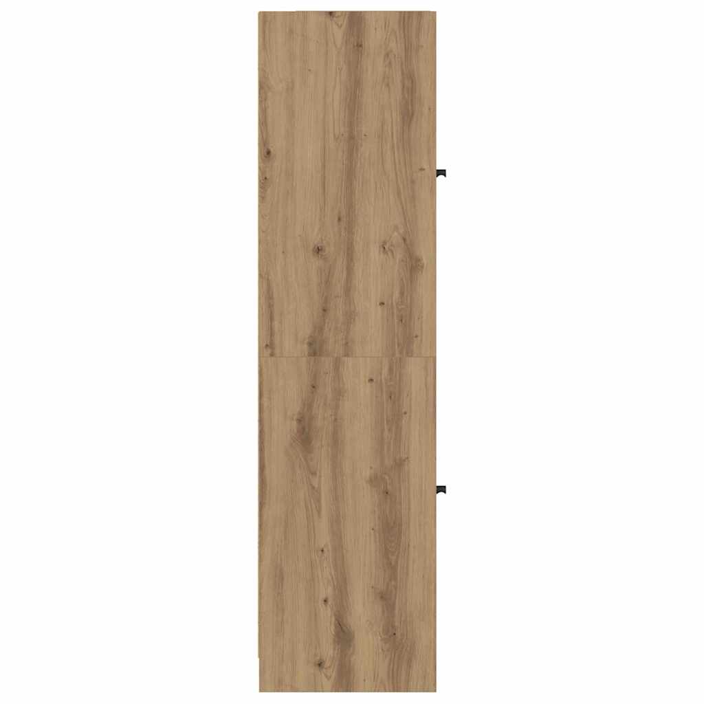 vidaXL Highboard Dąb rzemieślniczy 35 x 37 x 142 cm