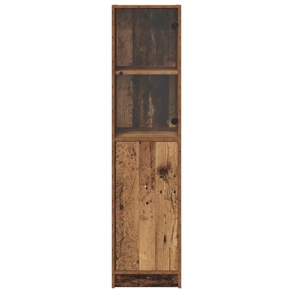 vidaXL Highboard Stare drewno 35 x 37 x 142 cm Materiał drewnopochodny