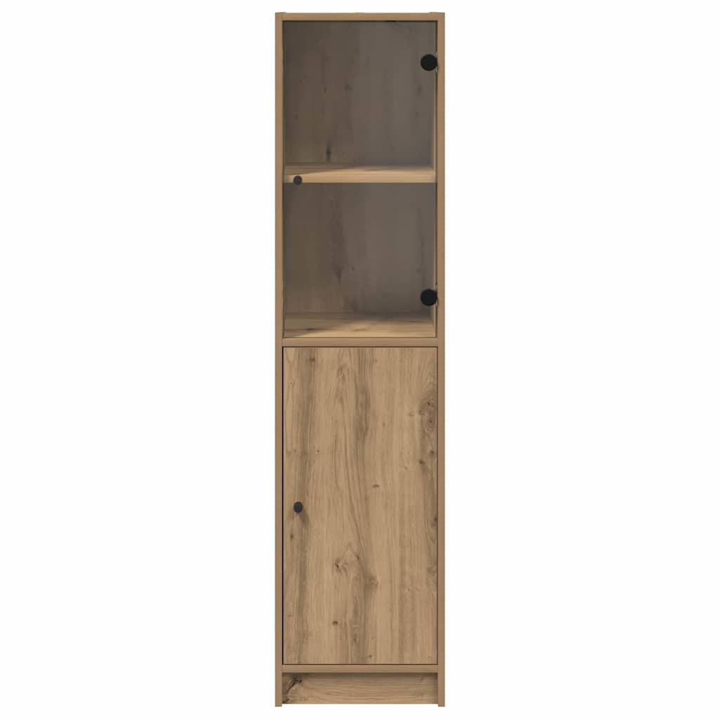 vidaXL Highboard Dąb rzemieślniczy 35 x 37 x 142 cm