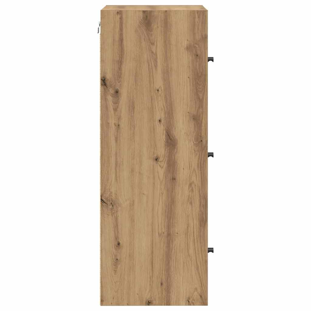 vidaXL Szafka ścienna Dąb rzemieślniczy 35 x 37 x 102 cm