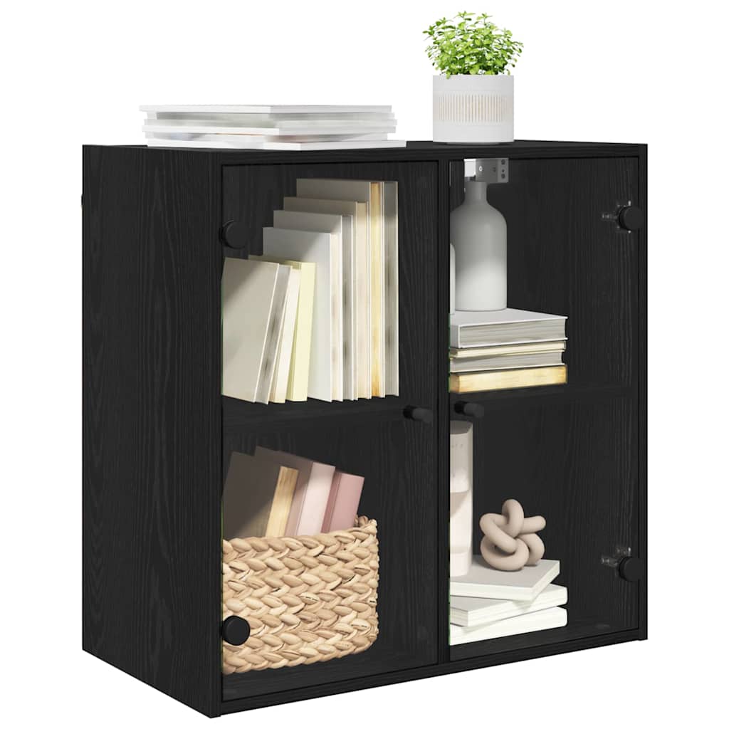 vidaXL Szafka ścienna Czarny Dąb 68 x 37 x 68,5 cm