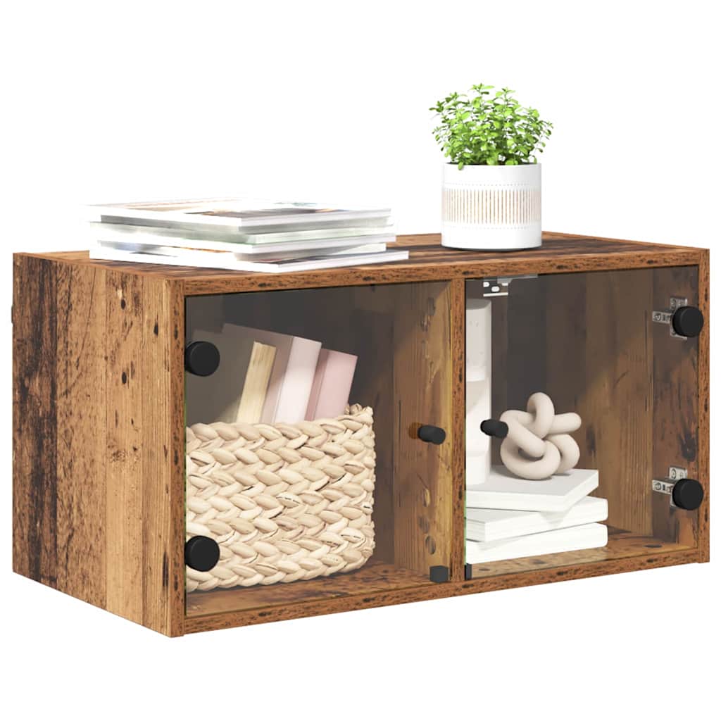 vidaXL Szafka ścienna Stare drewno 68 x 37 x 35 cm