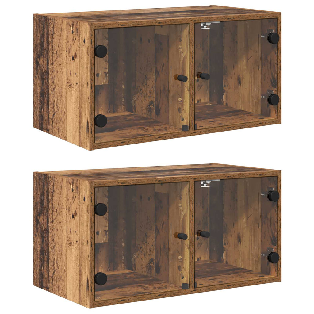 vidaXL Szafki ścienne 2 szt. 68 x 37 x 35 cm Drewno inżynieryjne