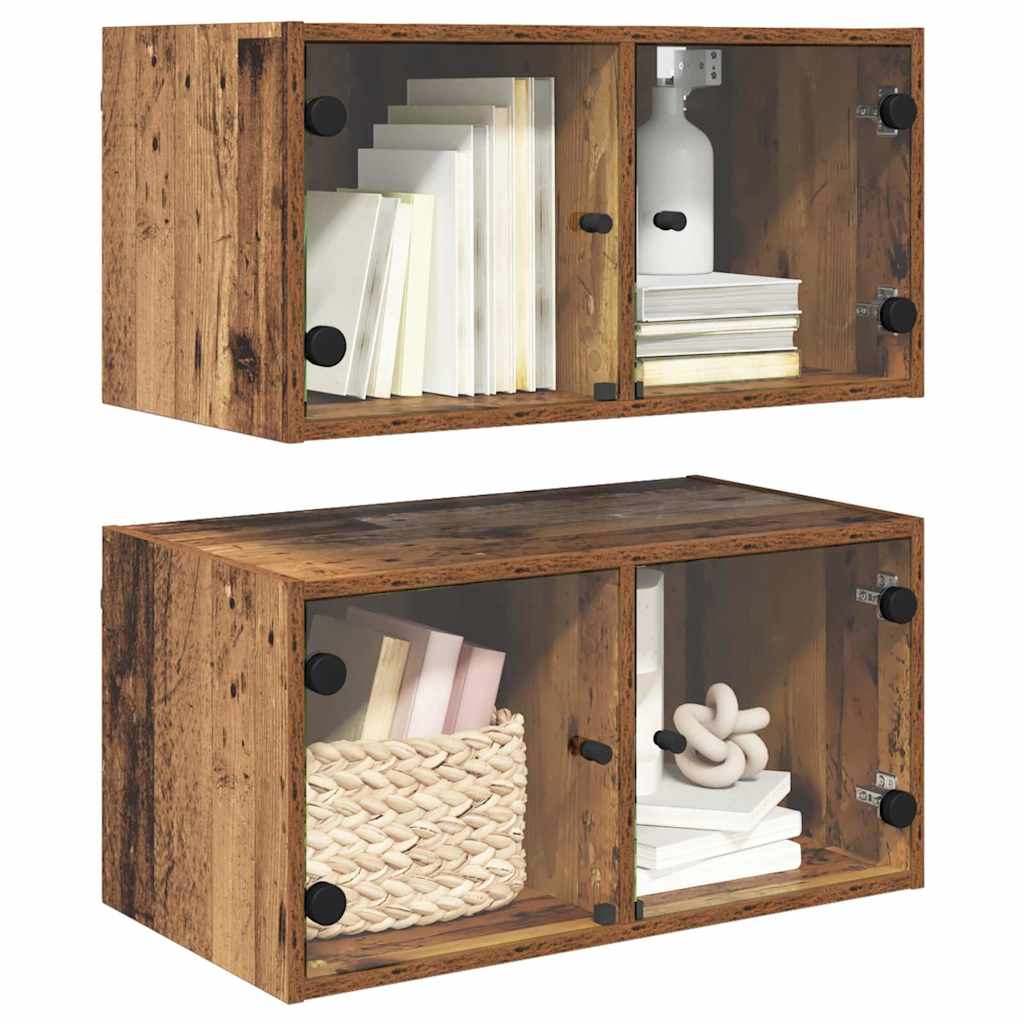vidaXL Szafki ścienne 2 szt. 68 x 37 x 35 cm Drewno inżynieryjne