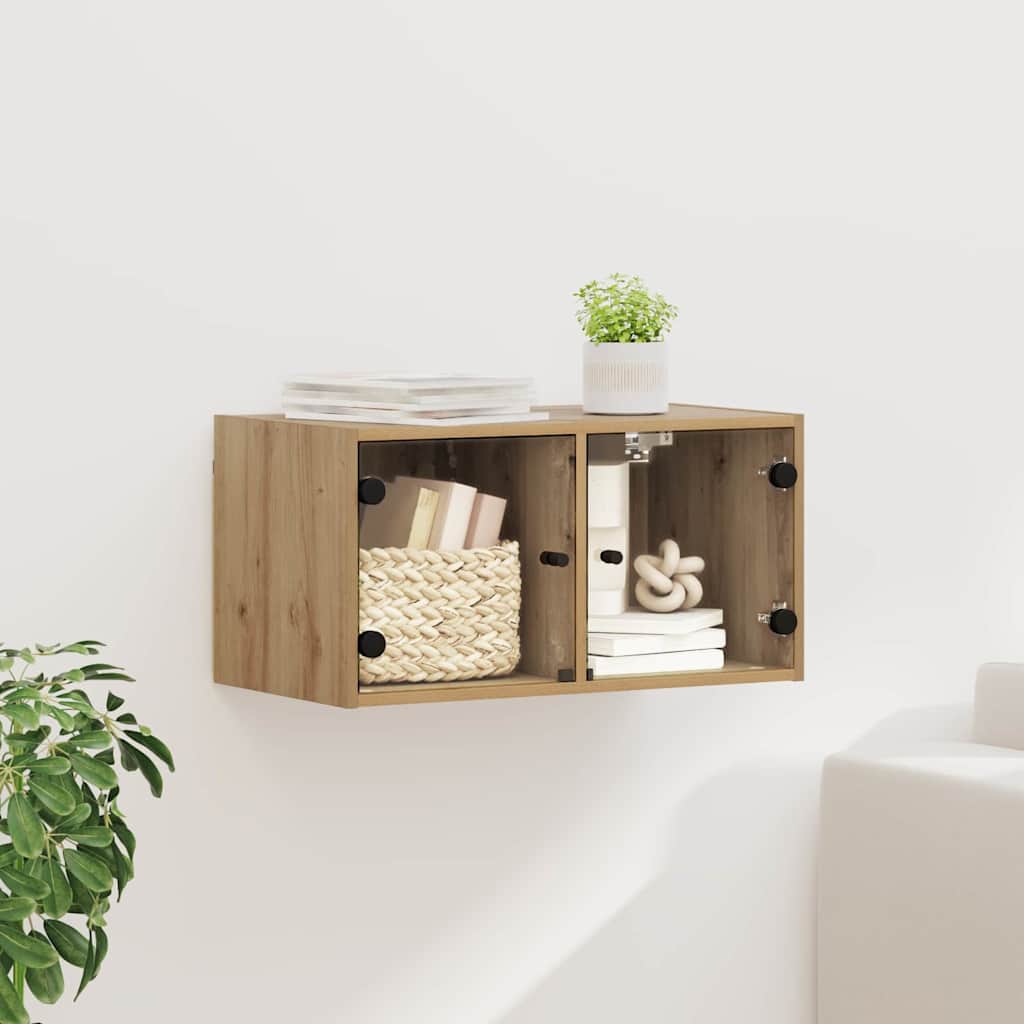 vidaXL Szafka ścienna Dąb rzemieślniczy 68 x 37 x 35 cm