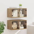 vidaXL Szafki ścienne 2 szt. 68 x 37 x 35 cm Drewno inżynieryjne
