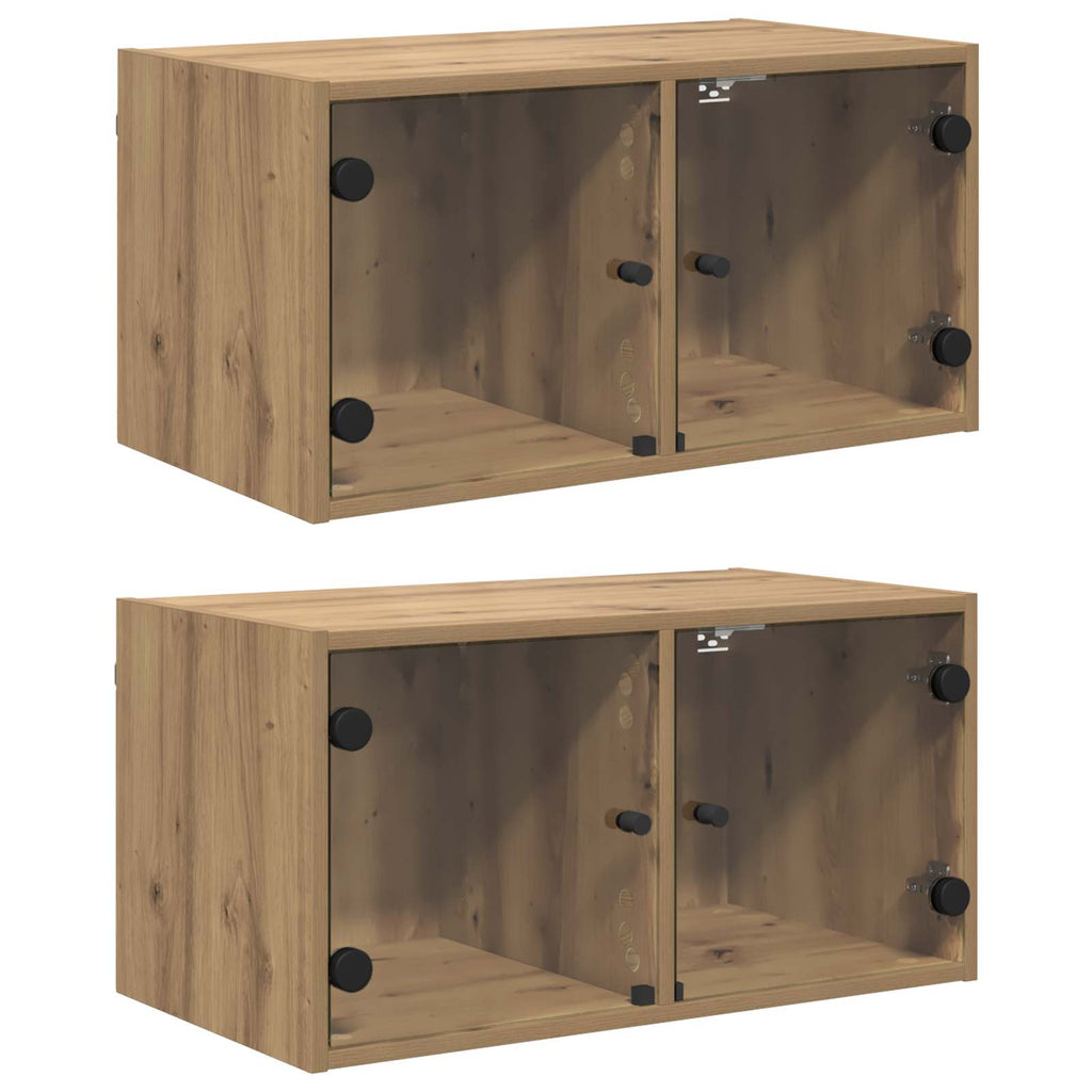 vidaXL Szafki ścienne 2 szt. 68 x 37 x 35 cm Drewno inżynieryjne