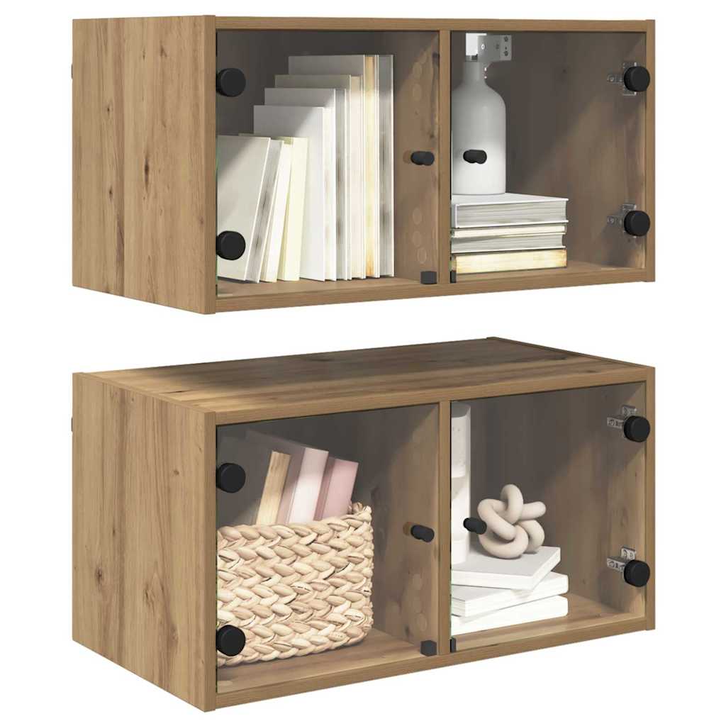 vidaXL Szafki ścienne 2 szt. 68 x 37 x 35 cm Drewno inżynieryjne