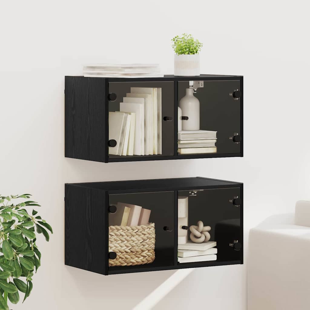 vidaXL Szafki ścienne 2 szt. 68 x 37 x 35 cm Drewno inżynieryjne