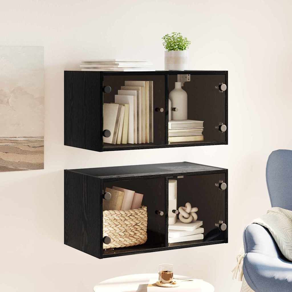 vidaXL Szafki ścienne 2 szt. 68 x 37 x 35 cm Drewno inżynieryjne