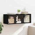 vidaXL Szafka ścienna Montowane na ścianie Czarny Dąb 102 x 37 x 35 cm