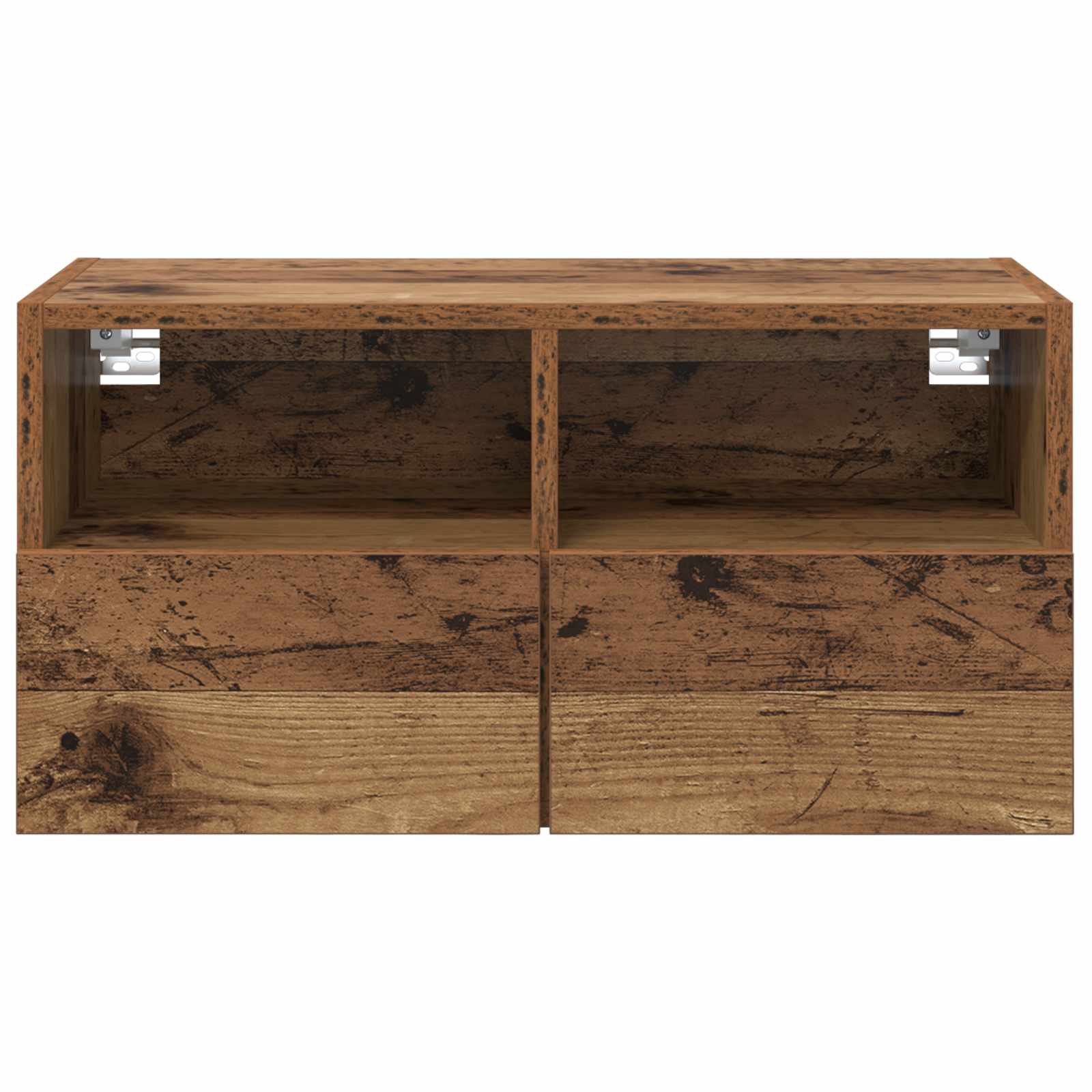 vidaXL Szafki RTV 2 pcs Stare drewno 60 x 30 x 30 cm