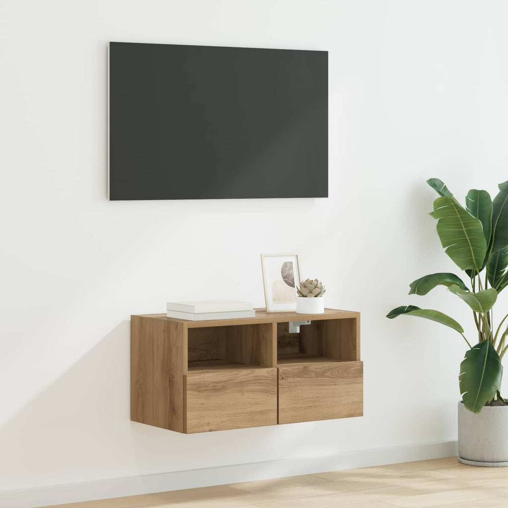 vidaXL Szafka pod telewizor Dąb rzemieślniczy 60 x 30 x 30 cm
