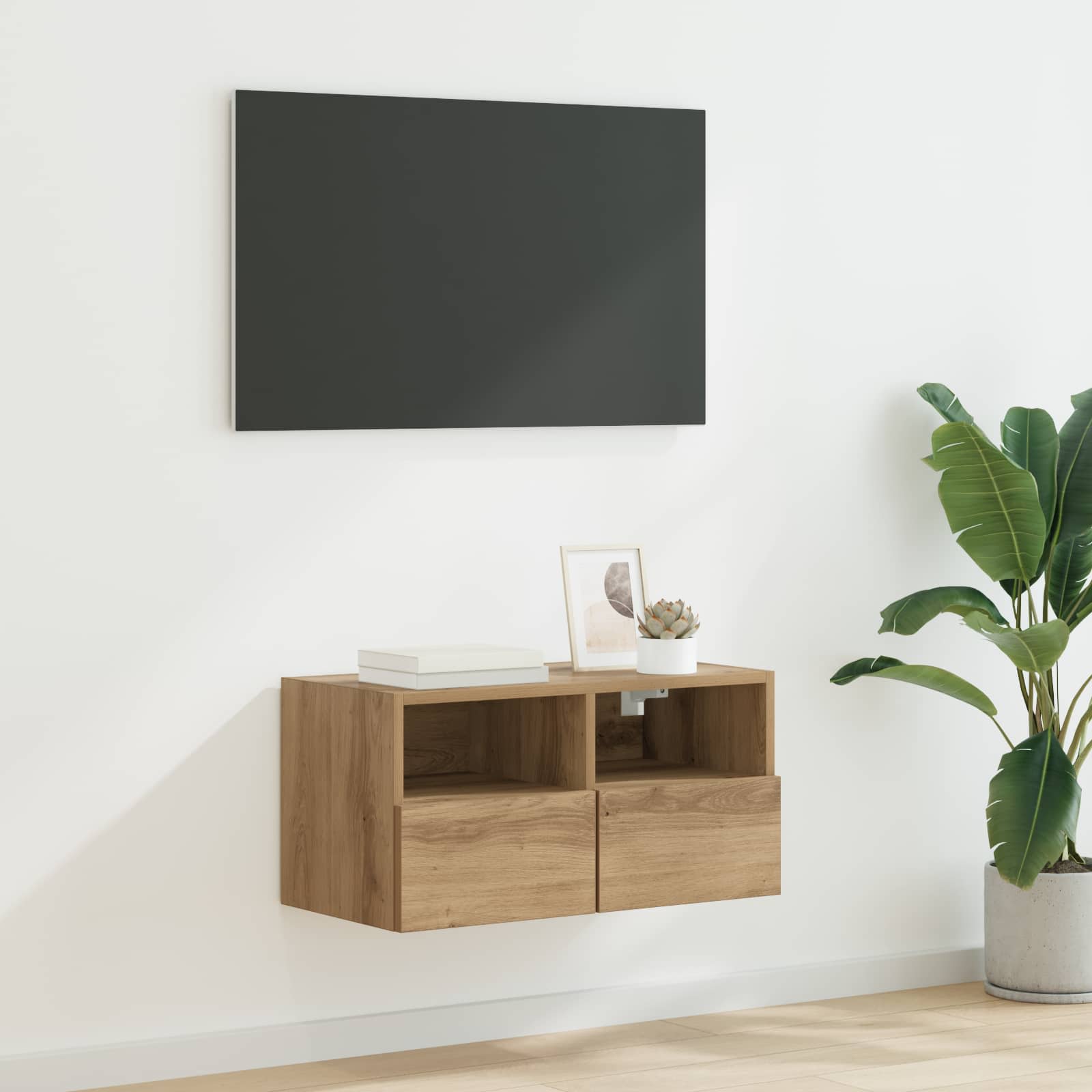 vidaXL Szafka pod telewizor Dąb rzemieślniczy 60 x 30 x 30 cm