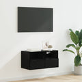 vidaXL Szafka pod telewizor Czarny Dąb 60 x 30 x 30 cm
