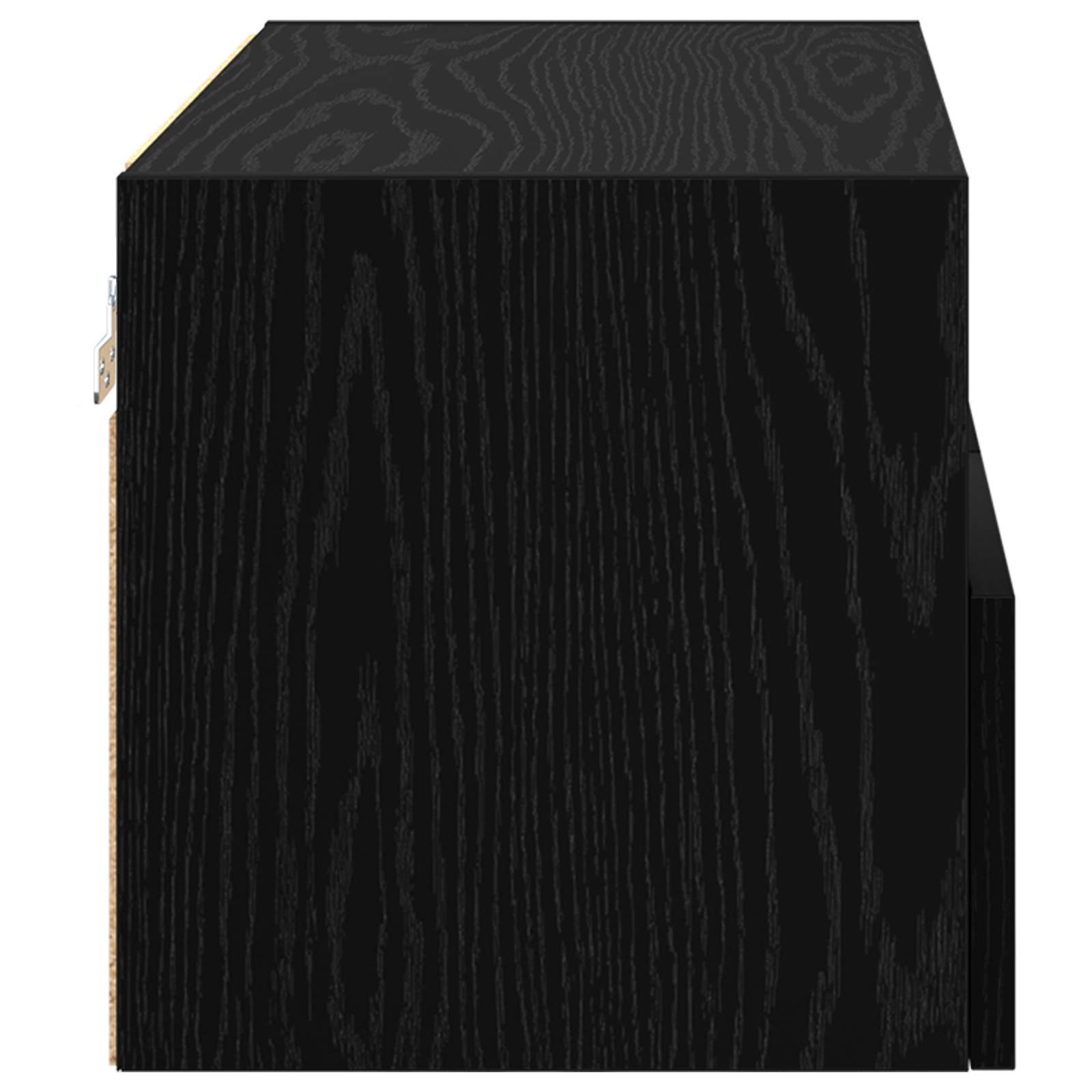 vidaXL Szafka pod telewizor Czarny Dąb 60 x 30 x 30 cm
