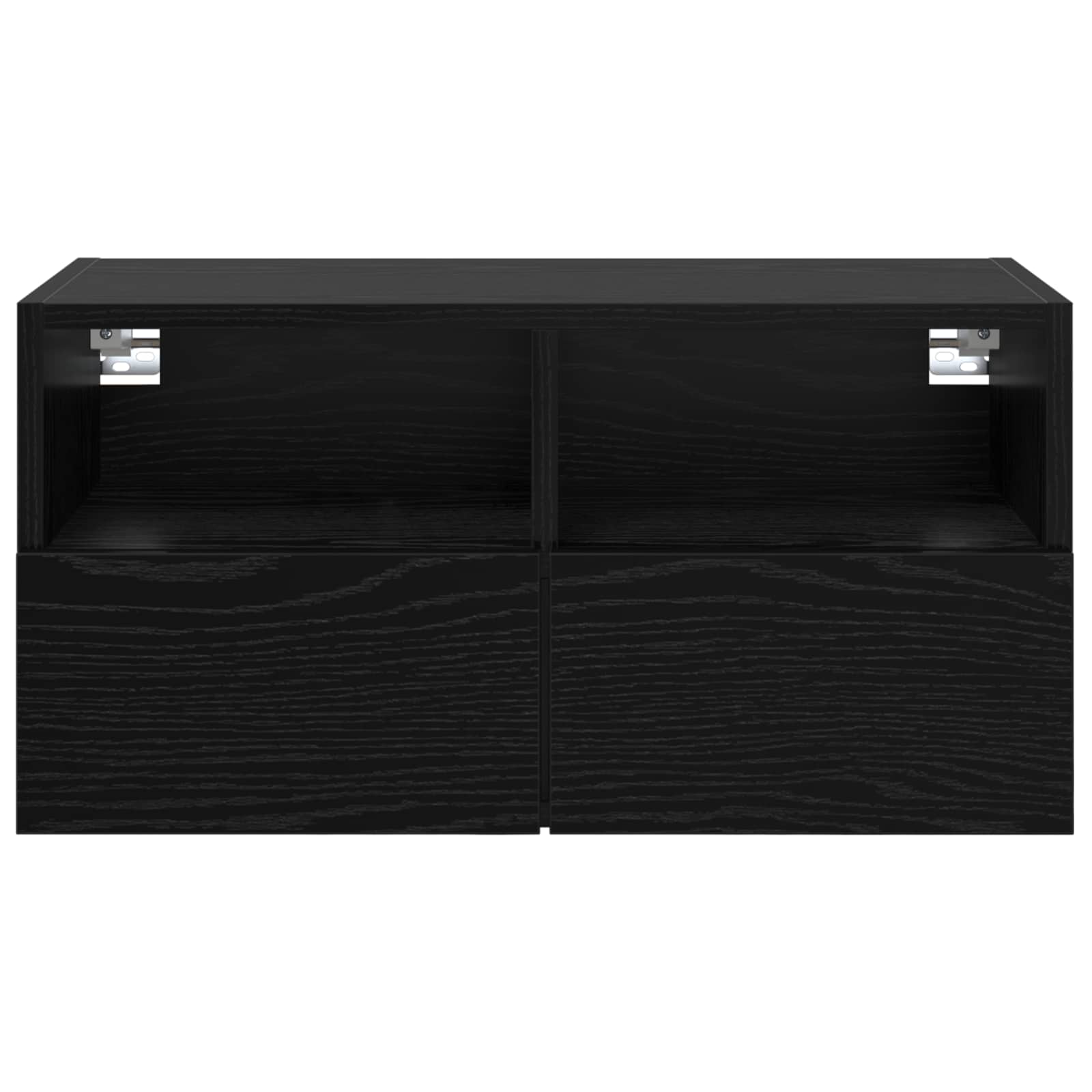 vidaXL Szafki RTV 2 pcs Czarny Dąb 60 x 30 x 30 cm