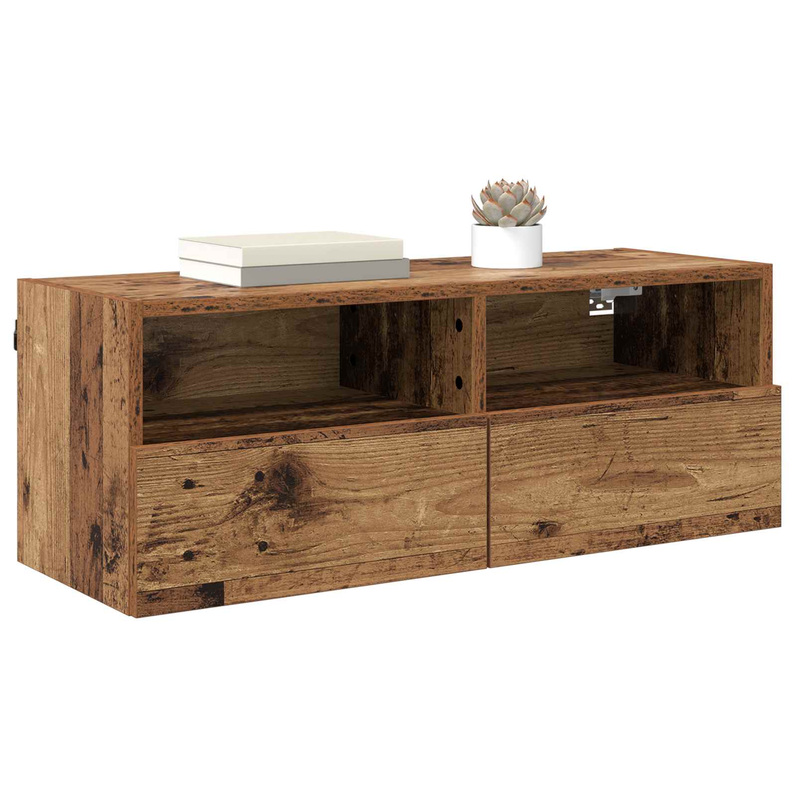 vidaXL Szafka pod telewizor Stare drewno 80 x 30 x 30 cm
