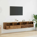 vidaXL Szafki RTV 2 pcs Stare drewno 80 x 30 x 30 cm