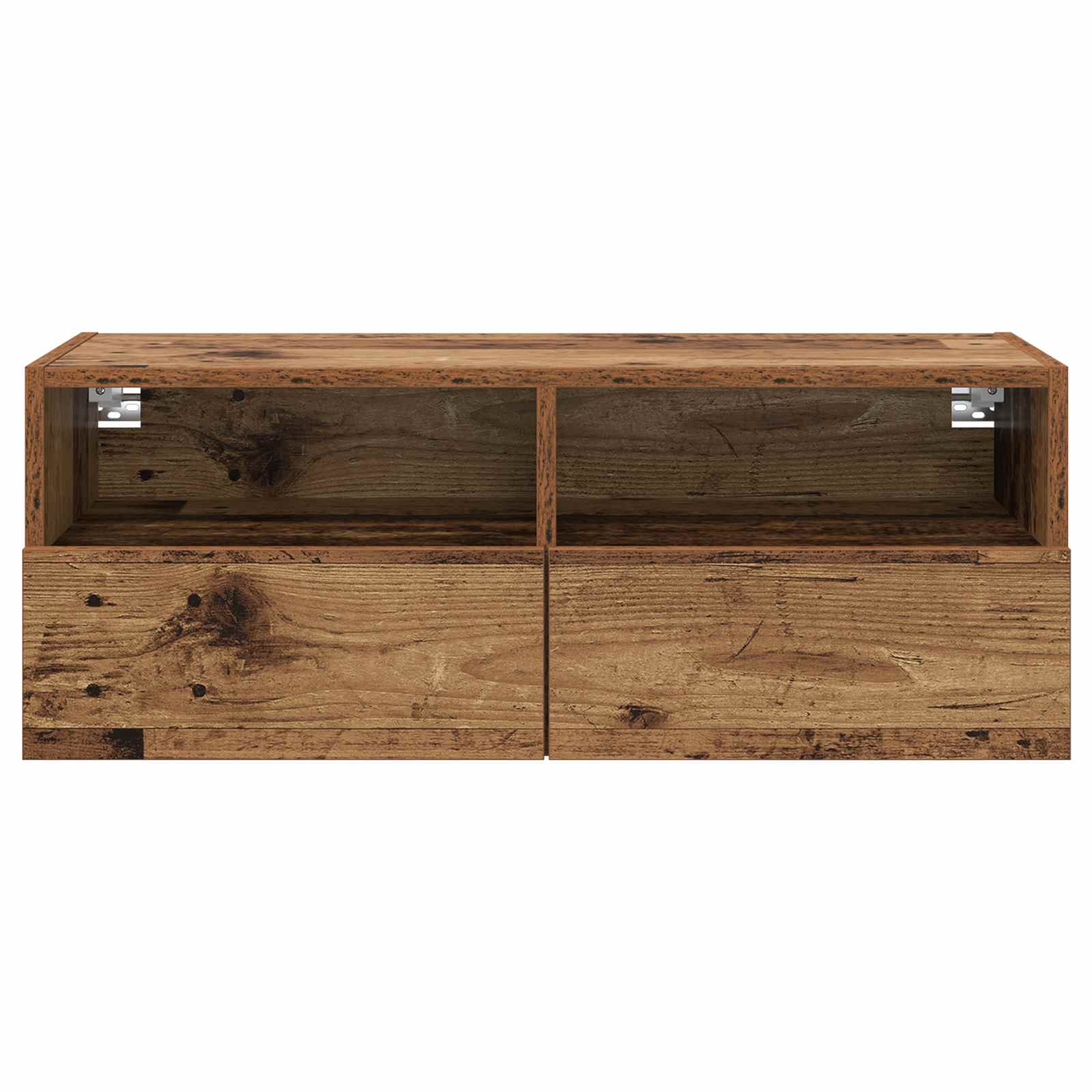 vidaXL Szafki RTV 2 pcs Stare drewno 80 x 30 x 30 cm