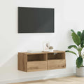 vidaXL Szafka pod telewizor Dąb rzemieślniczy 80 x 30 x 30 cm