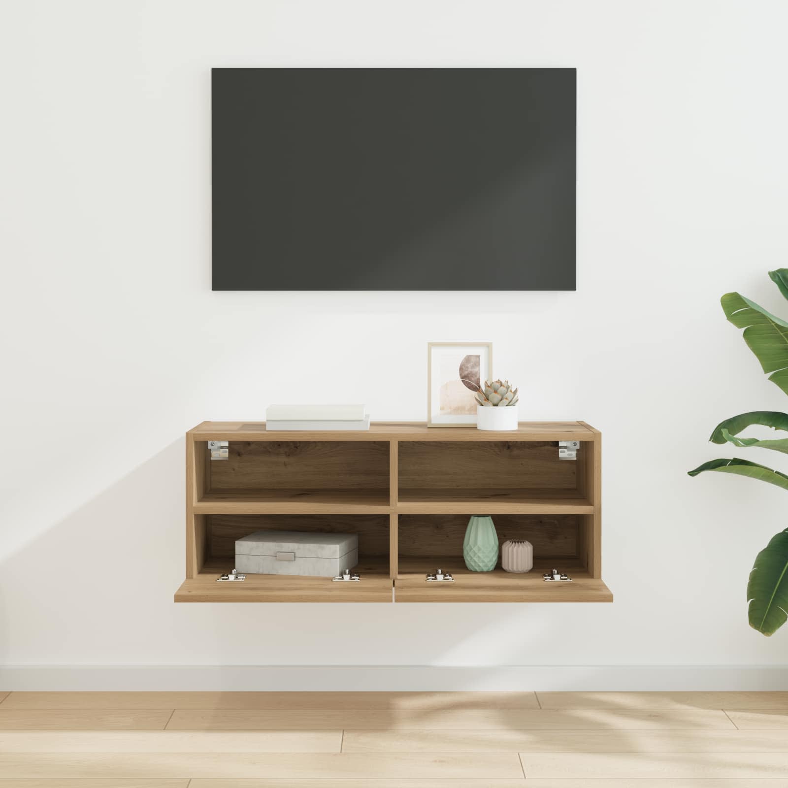 vidaXL Szafka pod telewizor Dąb rzemieślniczy 80 x 30 x 30 cm