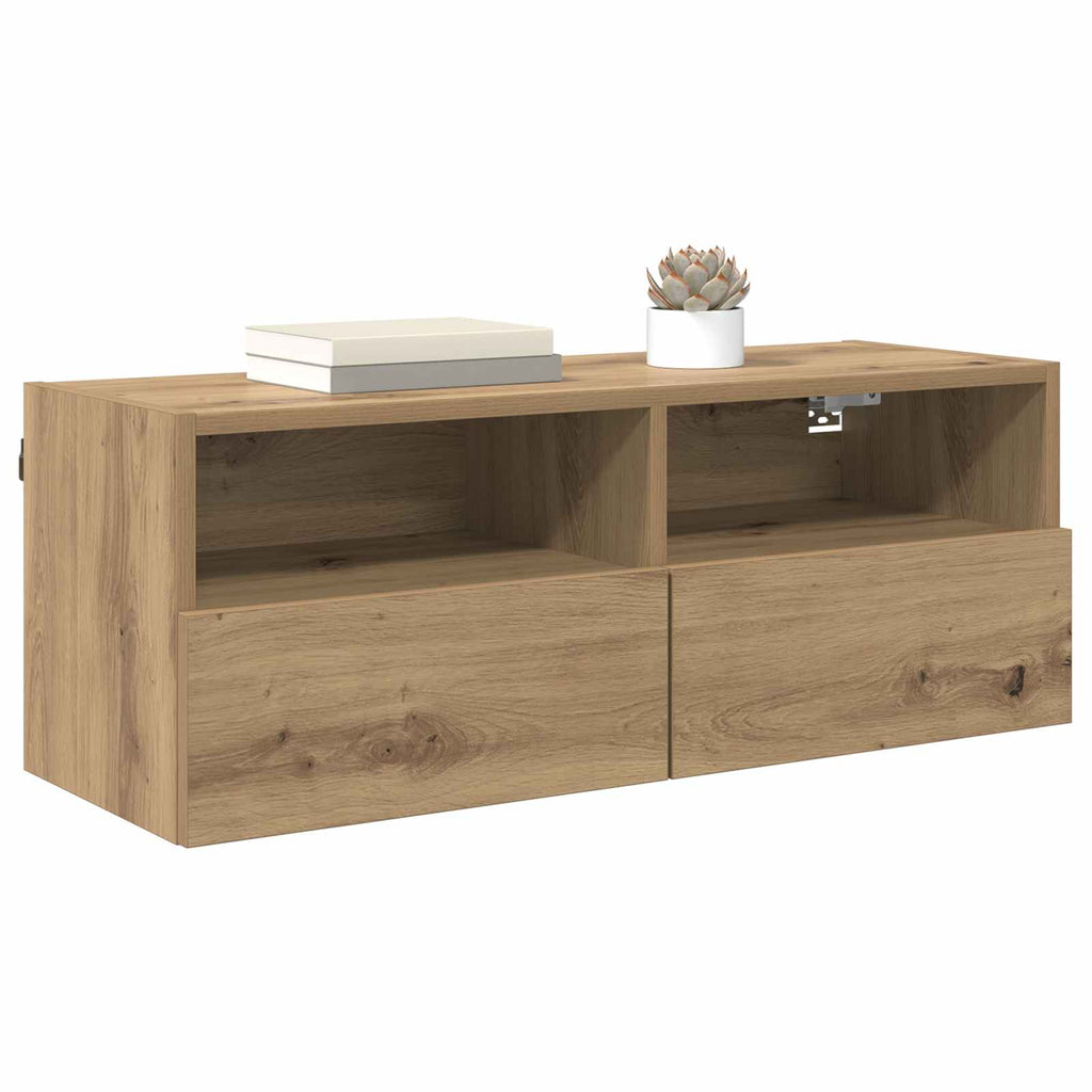 vidaXL Szafka pod telewizor Dąb rzemieślniczy 80 x 30 x 30 cm