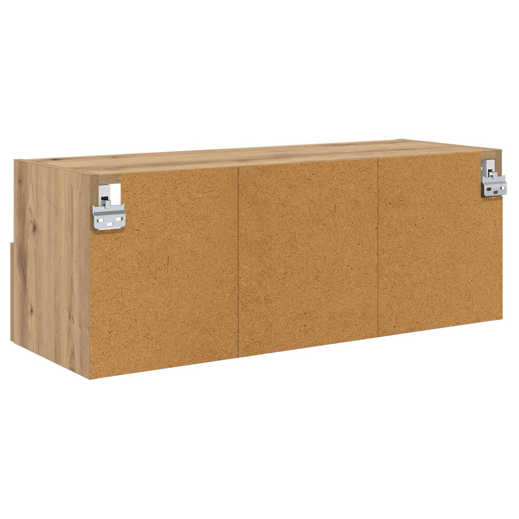 vidaXL Szafki RTV 2 pcs Dąb rzemieślniczy 80 x 30 x 30 cm