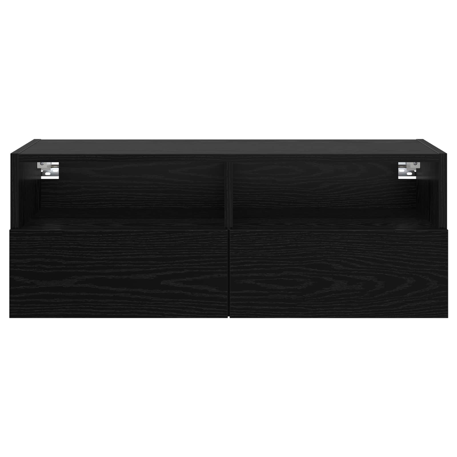 vidaXL Szafki RTV 2 pcs Czarny Dąb 80 x 30 x 30 cm