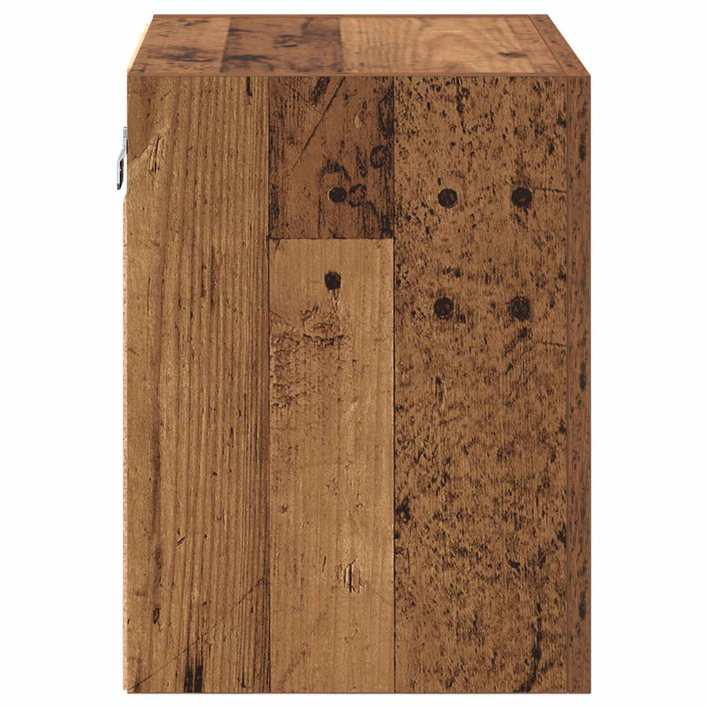 vidaXL Szafka pod telewizor Stare drewno 40,5x30x40cm
