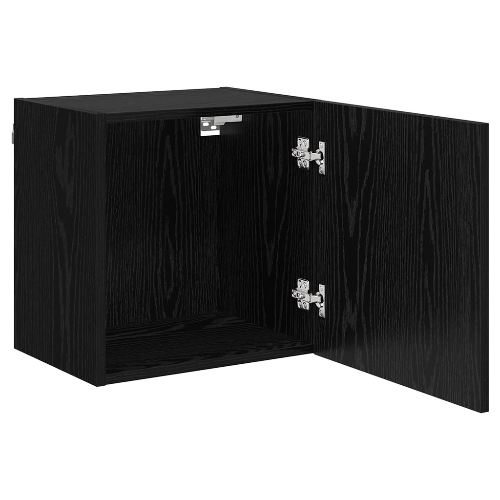 vidaXL Szafki RTV Montowane na ścianie 2 pcs Czarny Dąb 40,5x30x40cm