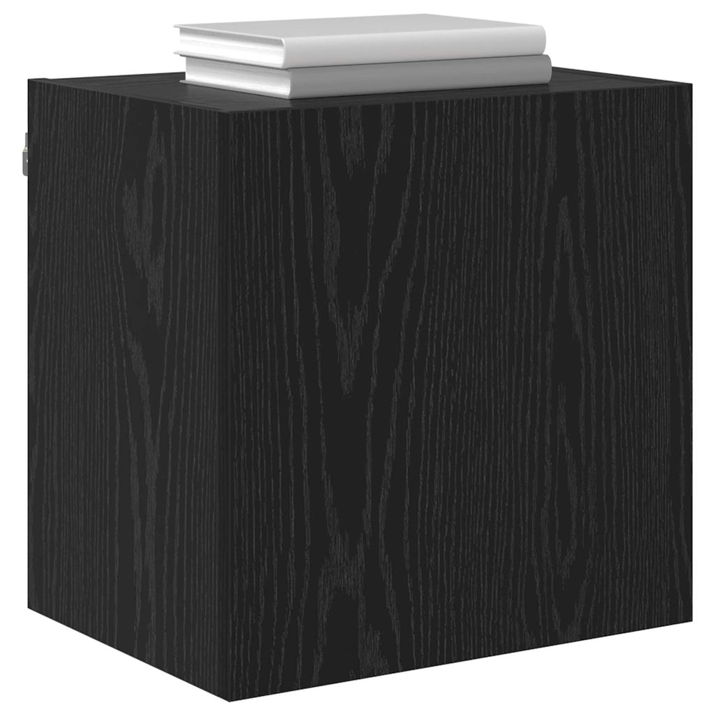 vidaXL Szafki RTV Montowane na ścianie 2 pcs Czarny Dąb 40,5x30x40cm
