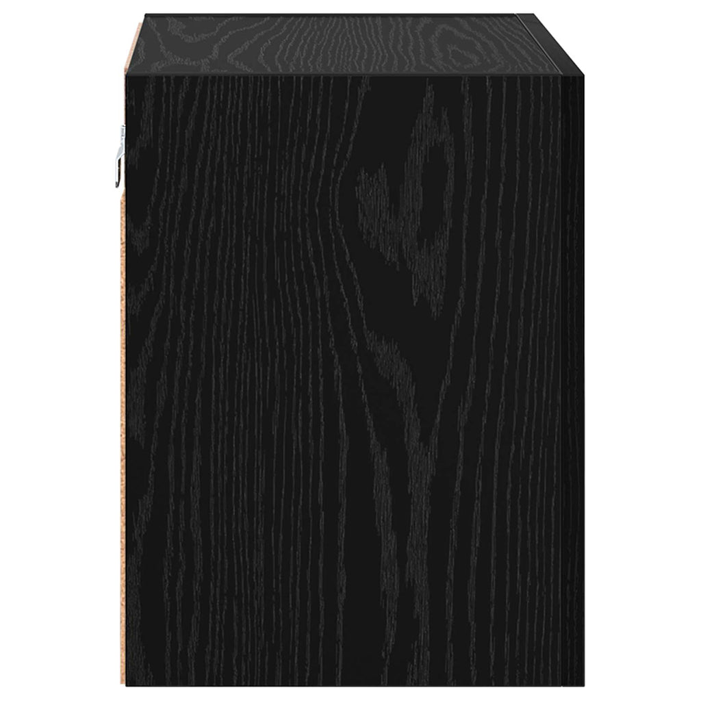 vidaXL Szafki RTV Montowane na ścianie 2 pcs Czarny Dąb 40,5x30x40cm