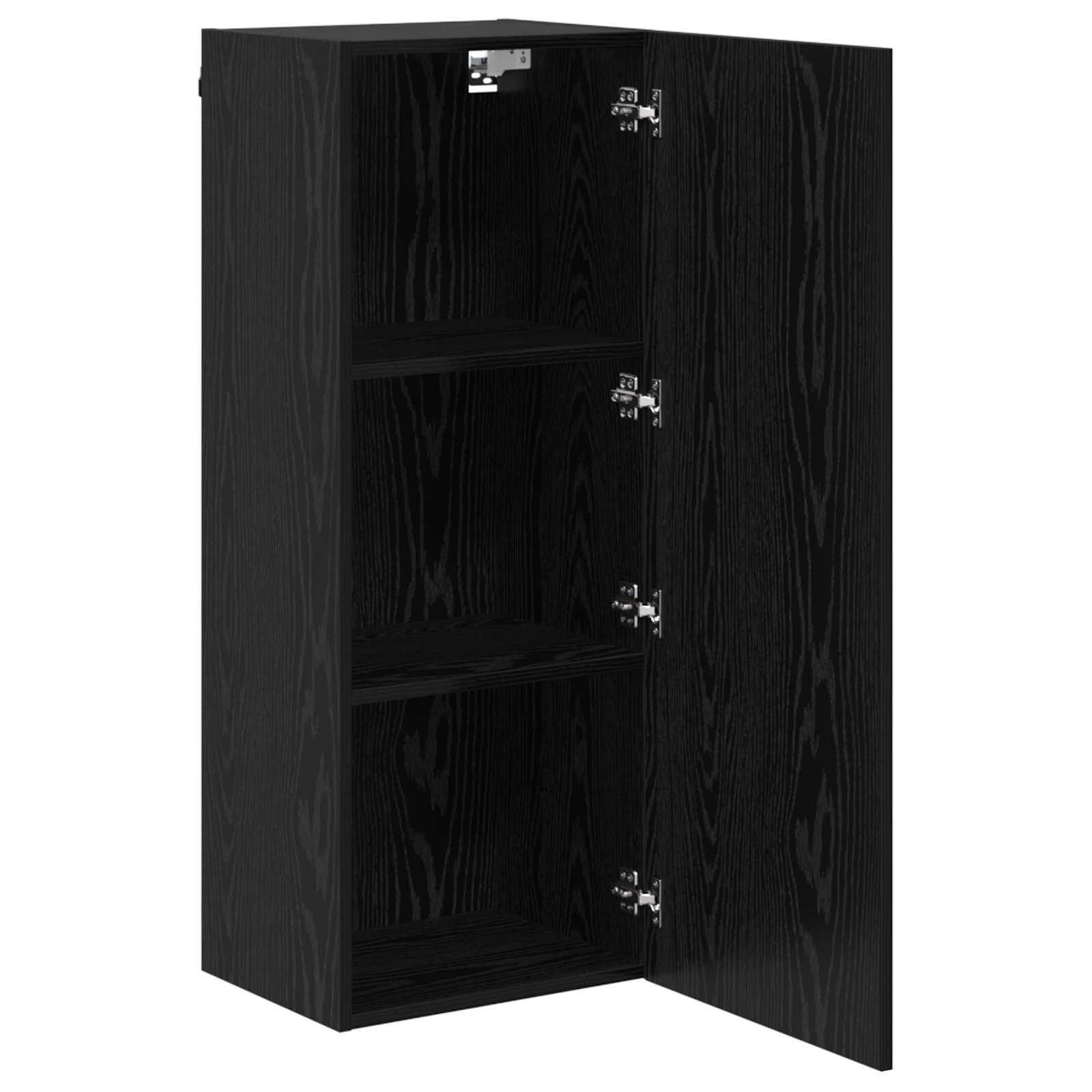 vidaXL Szafka pod telewizor Czarny Dąb 40,5 x 30 x 102 cm