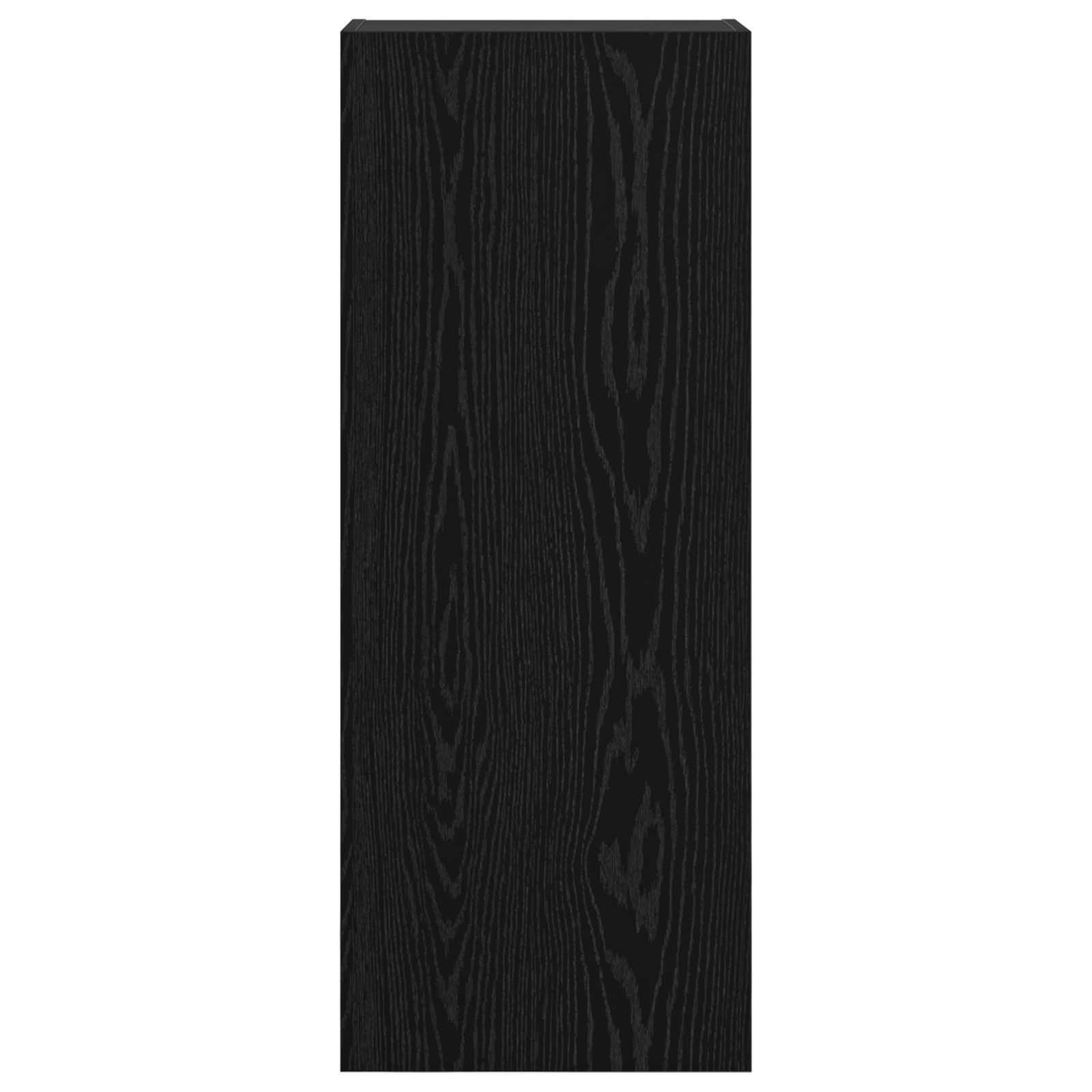 vidaXL Szafka pod telewizor Czarny Dąb 40,5 x 30 x 102 cm